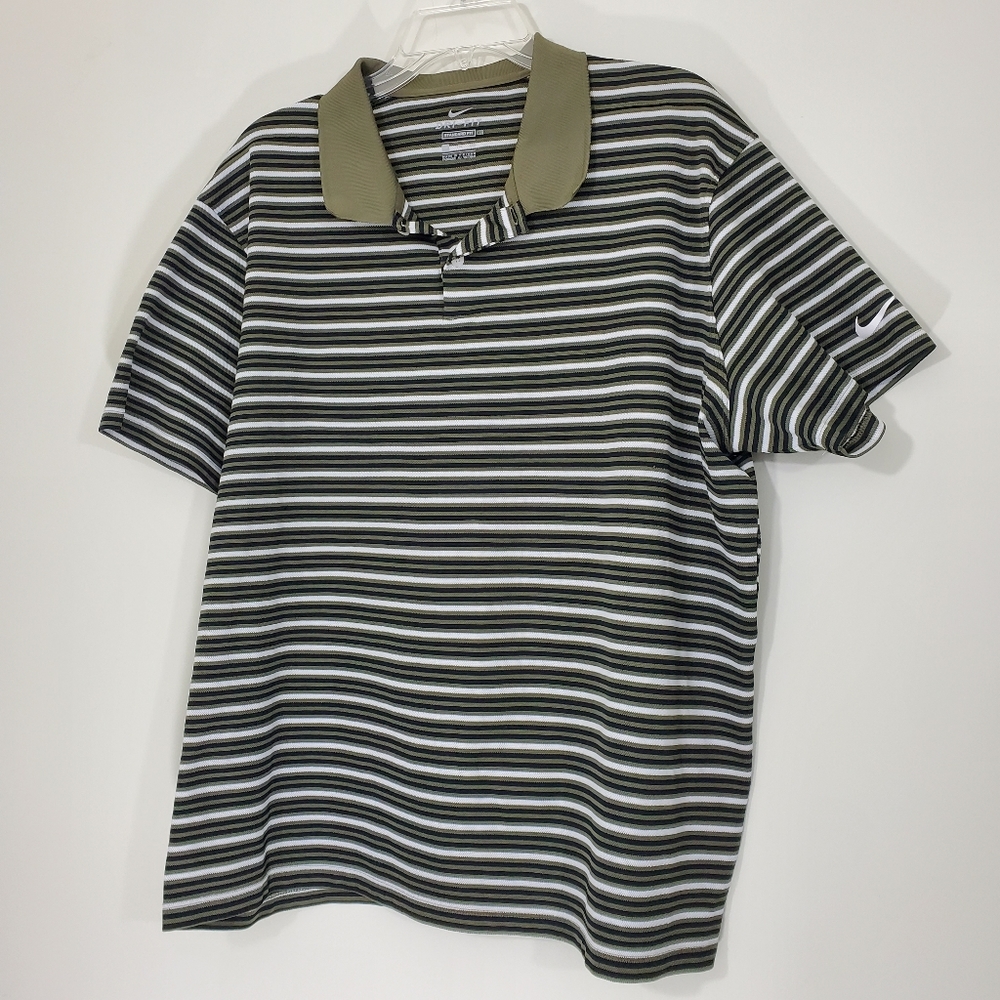 Nike Striped Knit Polo Golf Shirt, Size XXL